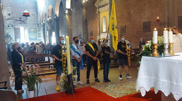 Benedizione della bandiera della Magistratura di San Michele