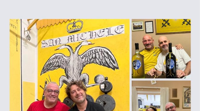 Ieri sera durante l’allenamento sono passati a trovarci Lamberto e Michela