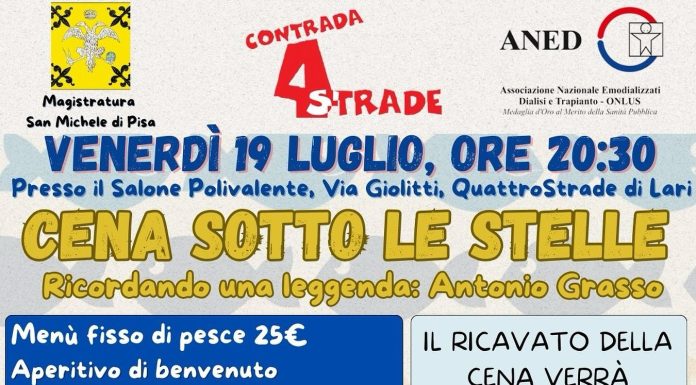 Cena sotto le stelle. Ricordando una leggenda: Antonio Grasso