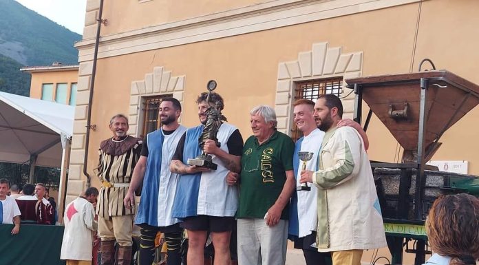 Il Rione de La Corte rappresentato dalla Magistratura di San Michele vince l’ed. 2023 del Gioco del Mulino