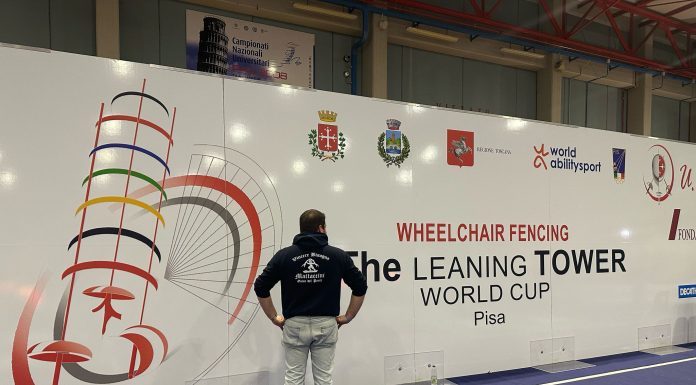 La Magistratura dei Mattaccini presente alla tappa pisana del mondiale di scherma wheelchair